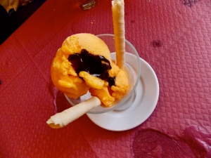Tangerine and Mascarpone ice cream